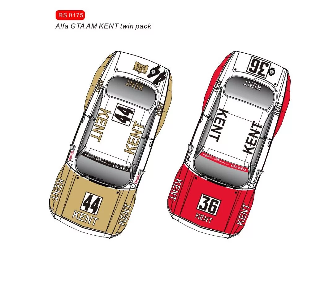 RS0175 Alfa GTA AM KENT Twin Pack No.44 & No.36